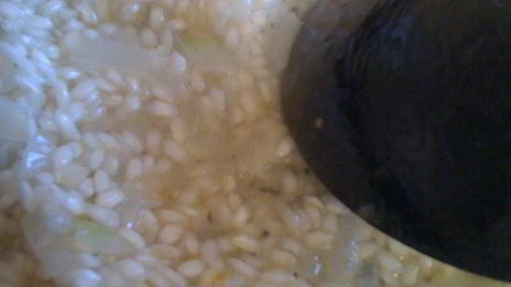 ризотто с куриными сердечками