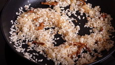 ризотто с лисичками