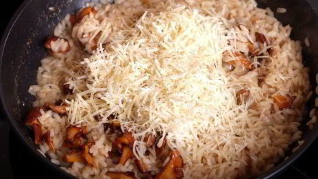 ризотто с лисичками