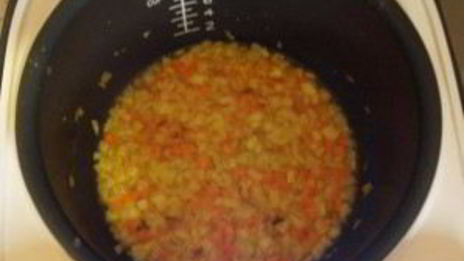 ризотто с морепродуктами в мультиварке