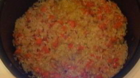 ризотто с морепродуктами в мультиварке