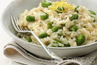 Ризотто с овечьим сыром, бобами и лимонным соком