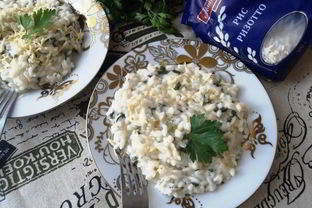 Ризотто с петрушкой и фетой