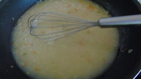 ризотто с помидорами и базиликом