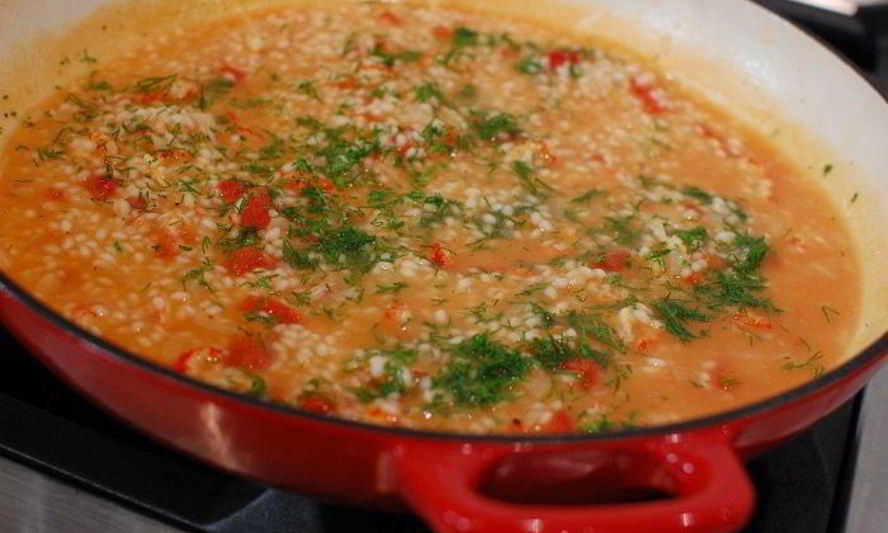 Рецепт ризотто с раковыми шейками