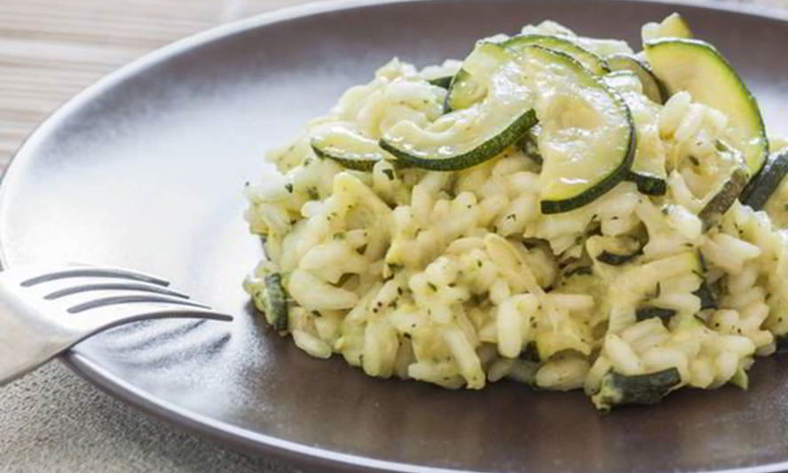 Рецепт ризотто с цукини и перцем