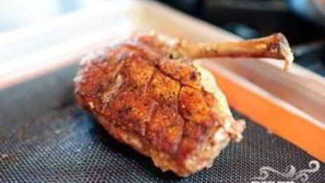 ризотто с уткой и ветчиной