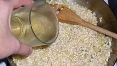 ризотто с ветчиной