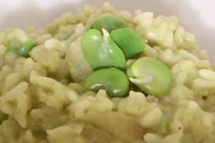 Ризотто с зелеными бобами
