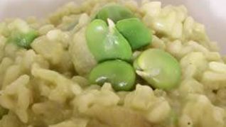 Ризотто с зелеными бобами