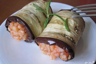 Ризотто в баклажане