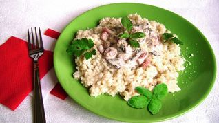 Ризотто в сливочном соусе