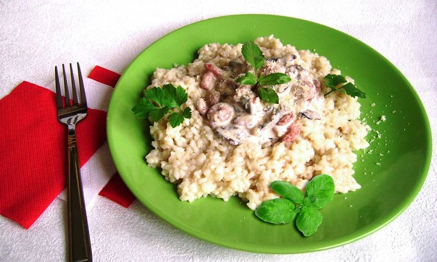 Рецепт ризотто в сливочном соусе