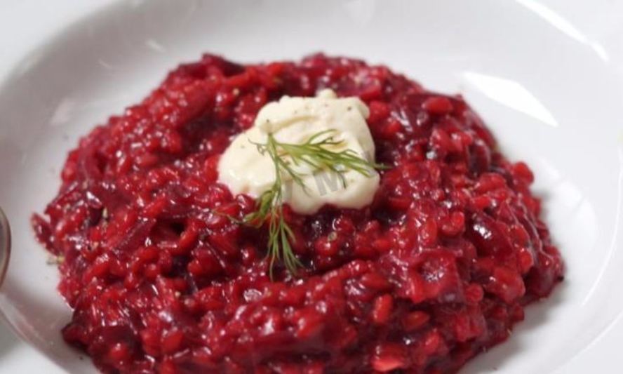 Рецепт свекольное ризотто
