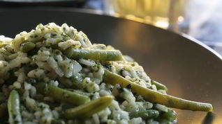 Зеленое ризотто