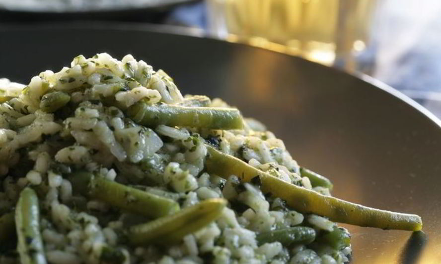 Рецепт зеленое ризотто