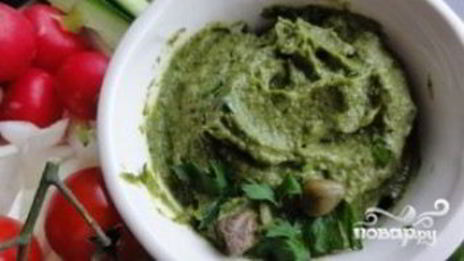 дорада с анчоусным соусом