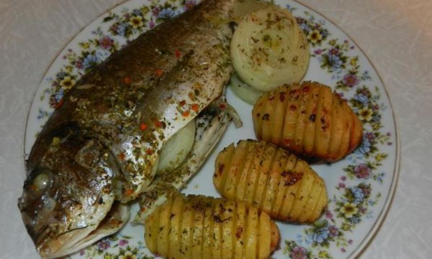 Рецепт дорада с запеченым картофелем