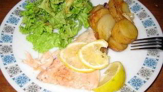 Форель, запеченная в сливках