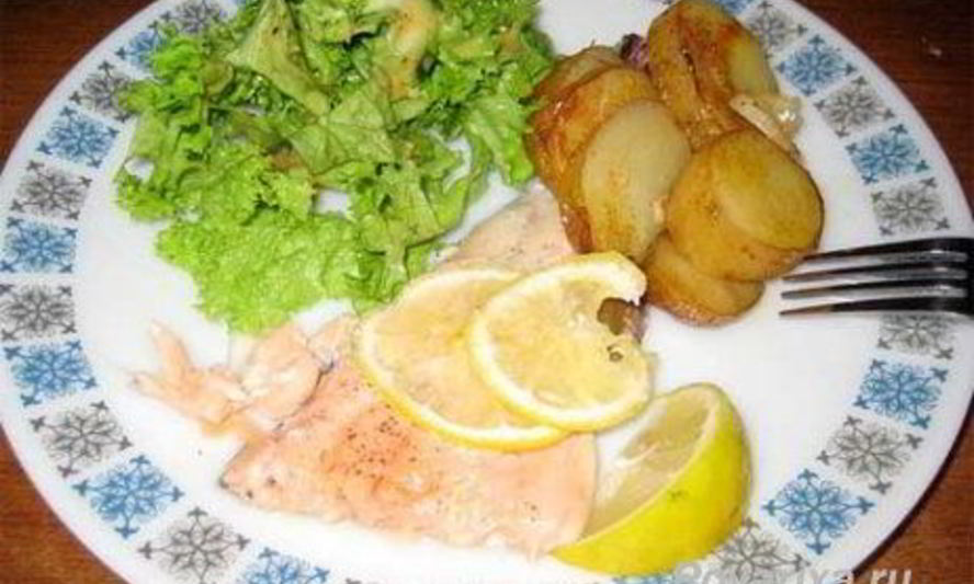 Рецепт форель, запеченная в сливках