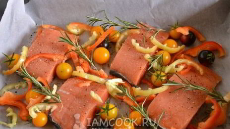 голец, запеченный в духовке