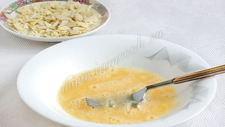 горбуша в миндальной корочке на пюре с васаби