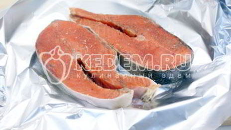 кижуч запеченный с овощами