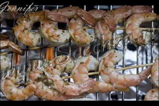 Креветки на гриле