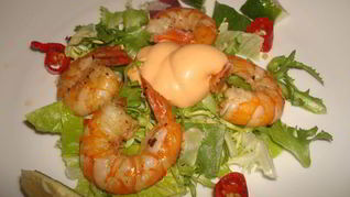 Креветки в белом вине по-Португальски