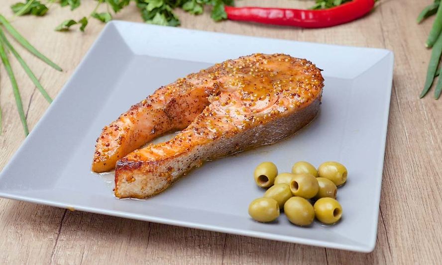 Рецепт лосось в медово-горчичном соусе