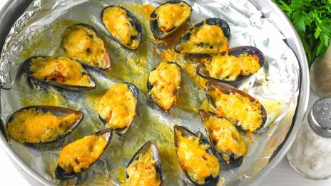 мидии запеченные в духовке с сыром