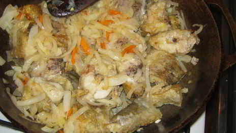 минтай с апельсиновым соком