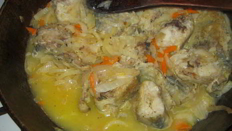 минтай с апельсиновым соком