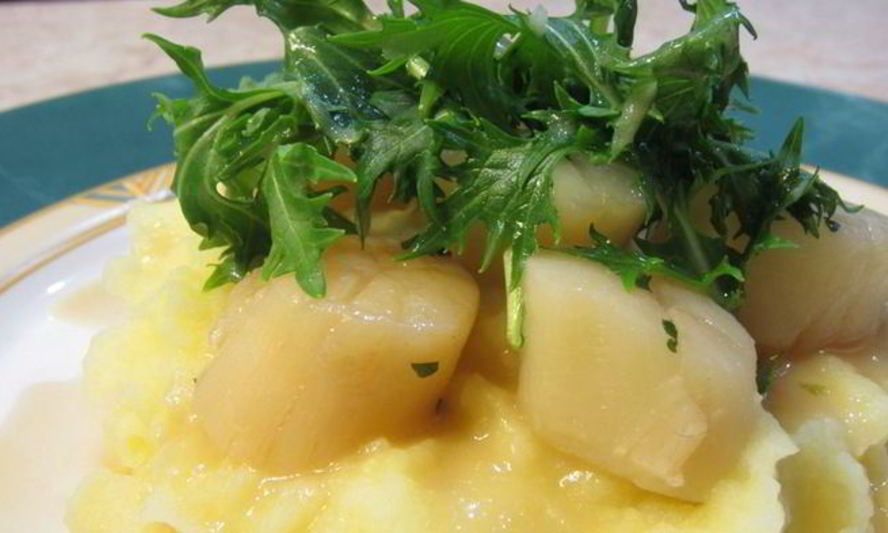 Рецепт морские гребешки в белом вине