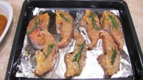 осетрина в духовке в фольге