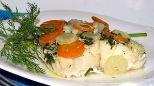 Палтус в духовке в фольге