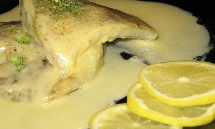Рецепт рыба под белым соусом