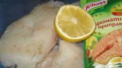 рыба под белым соусом