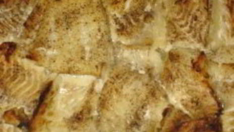 рыба под белым соусом