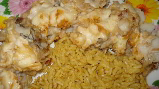 Рыба под яблоками