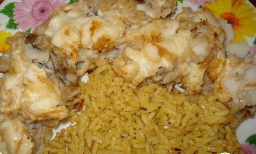 Рецепт рыба под яблоками