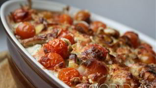 Рыба с помидорами и сыром