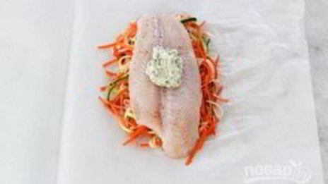 рыба в духовке с овощами