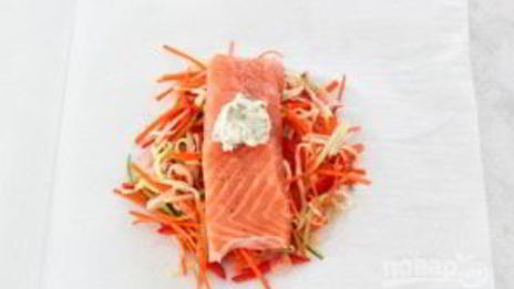 рыба в духовке с овощами