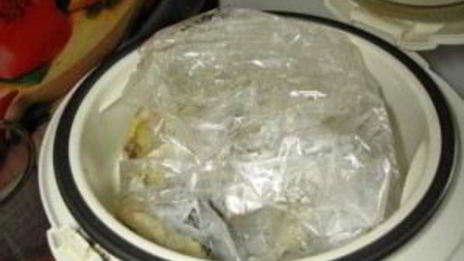 рыба в рукаве в мультиварке