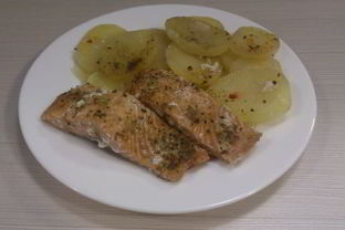 Рыба, запеченная с картофелем в фольге