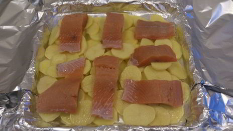 рыба, запеченная с картофелем в фольге