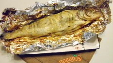судак в духовке, запеченный в фольге