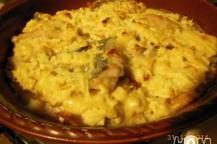 Судак в яблочно-сырной шубке