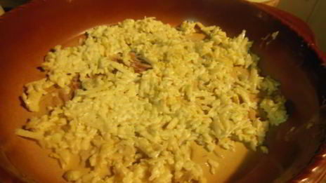 судак в яблочно-сырной шубке